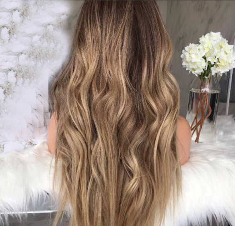 Long Brown Gradual Curly Hair