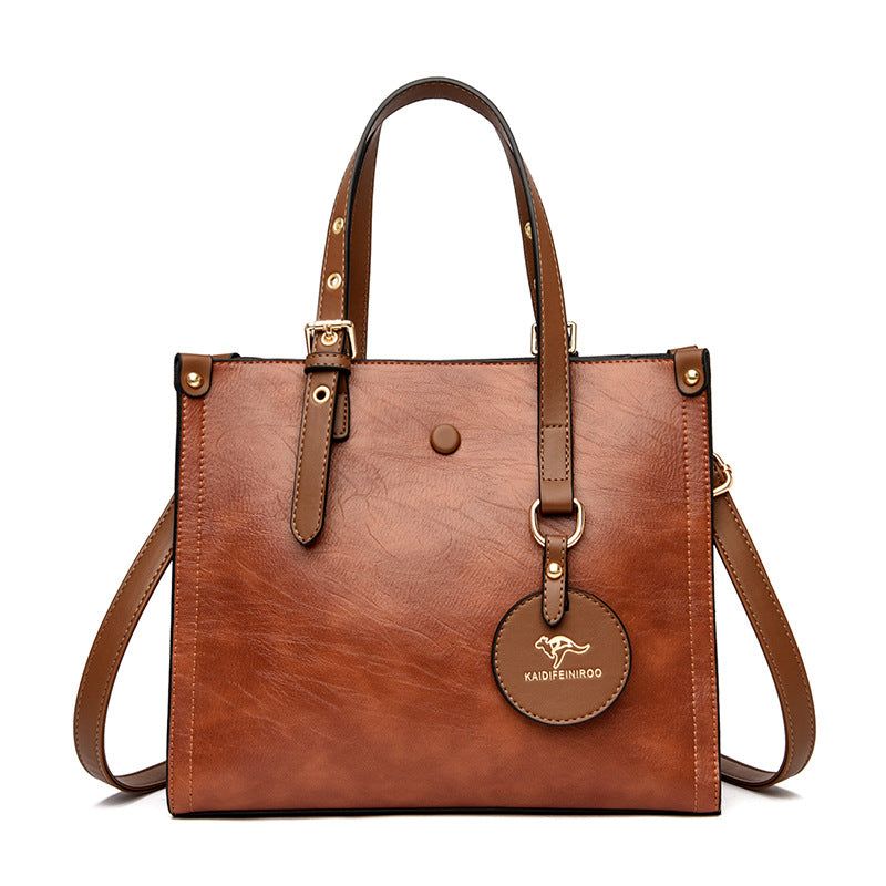 Oil Wax Cowhide Commuter