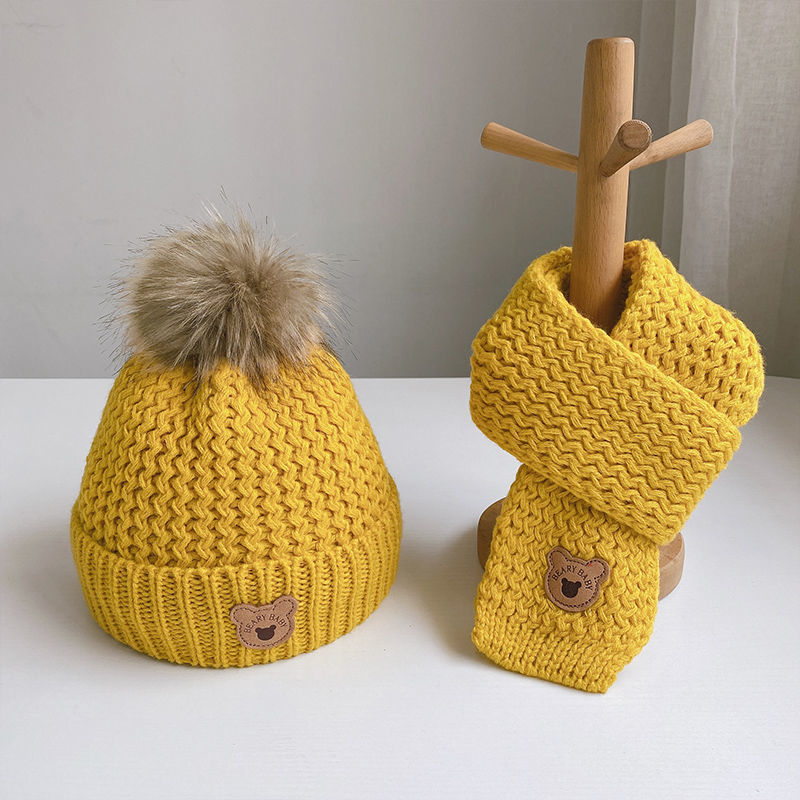 Beary Baby Hat & Scarf