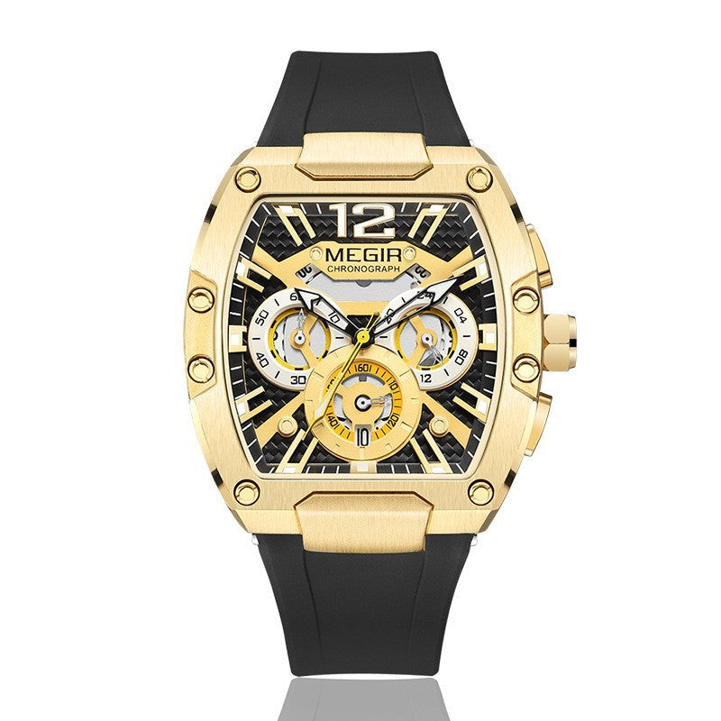 Wine Barrel Megia Multi-function Sports Watch
