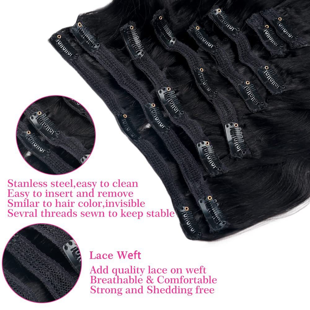 Natural Black Real Hair Extension