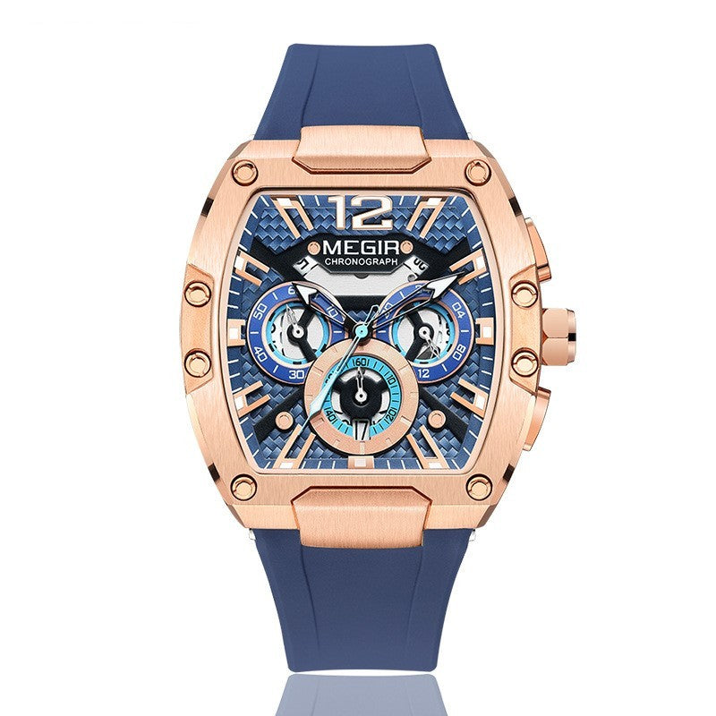 Wine Barrel Megia Multi-function Sports Watch