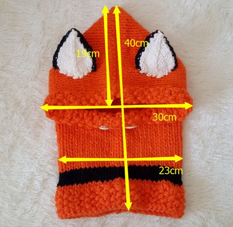 Knitted Earmuffs cape