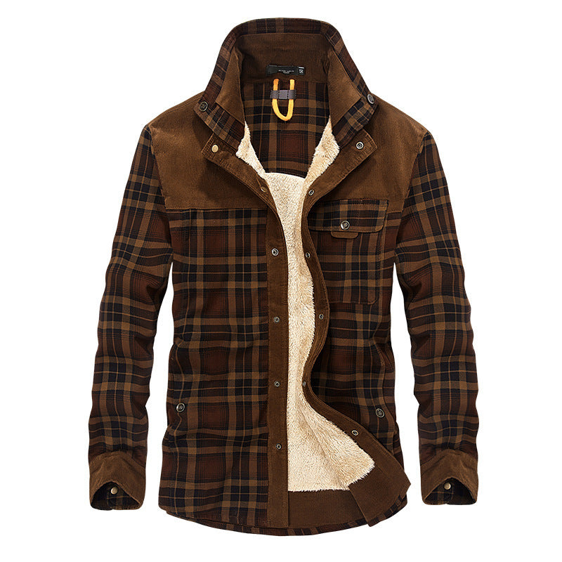 Plaid Military Jacket