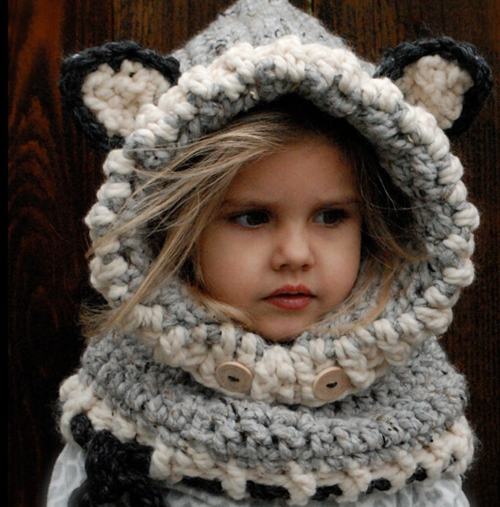 Knitted Earmuffs cape