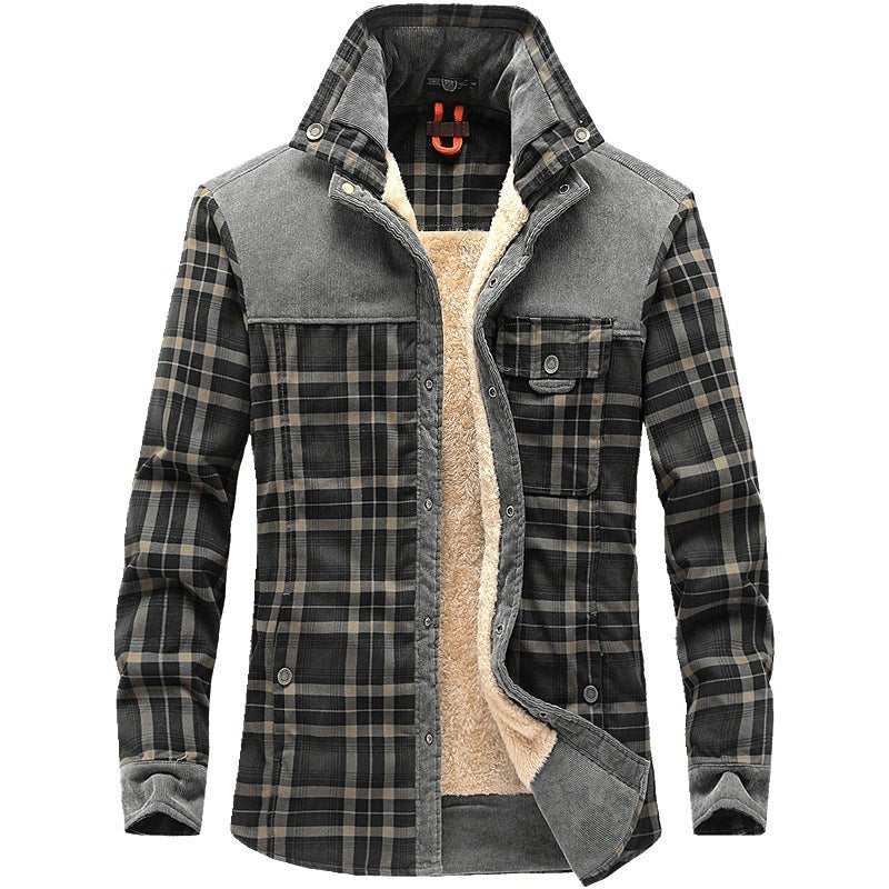 Plaid Military Jacket