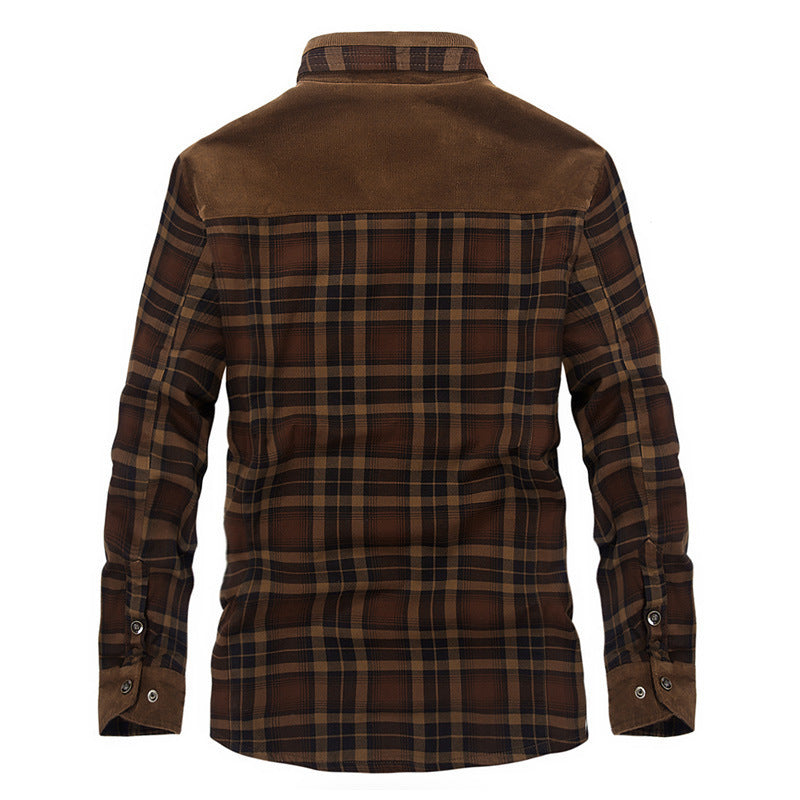 Plaid Military Jacket