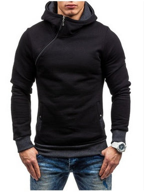 Side Chest Zip Brand Hoodie