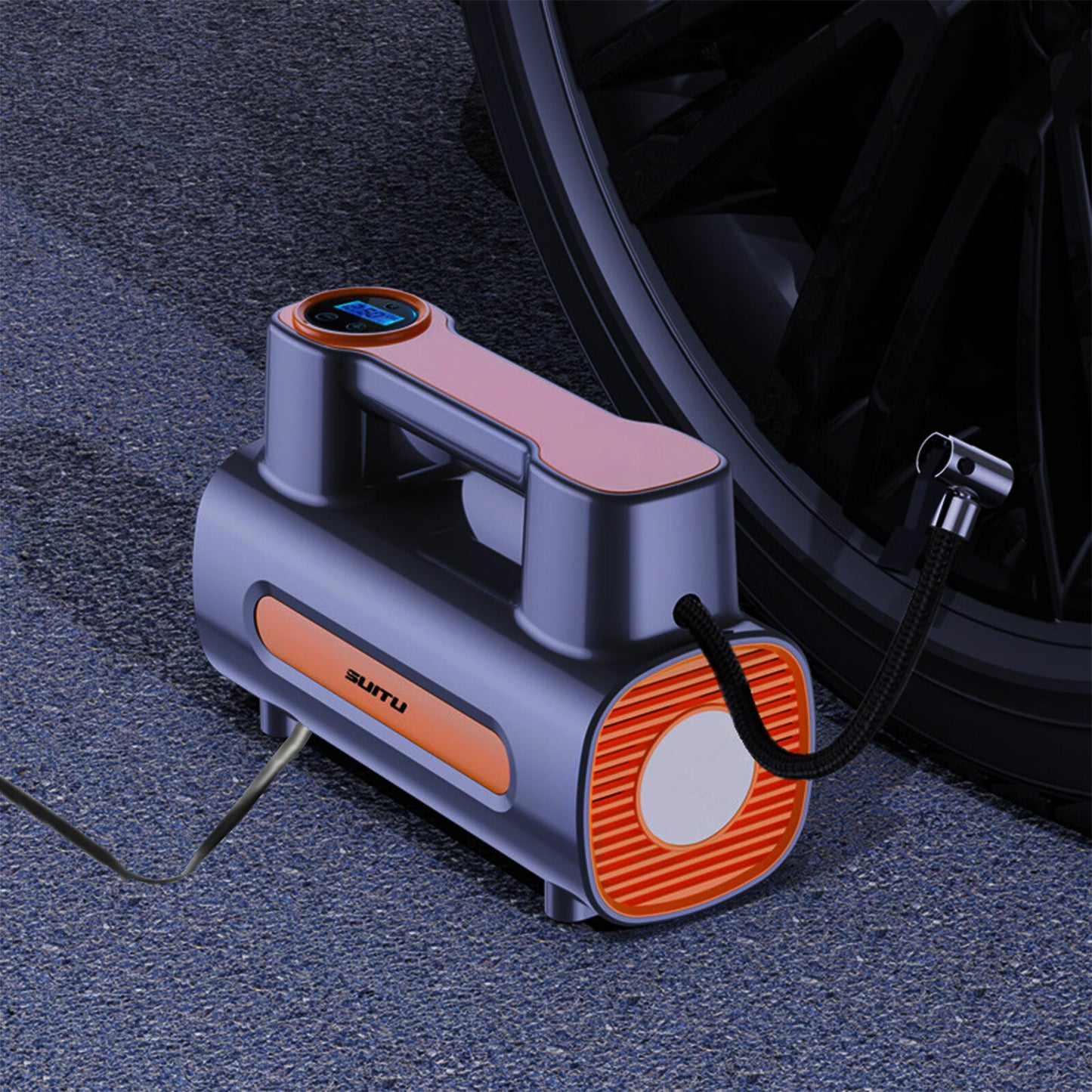 12V DC Portable Tire Inflator Compressor