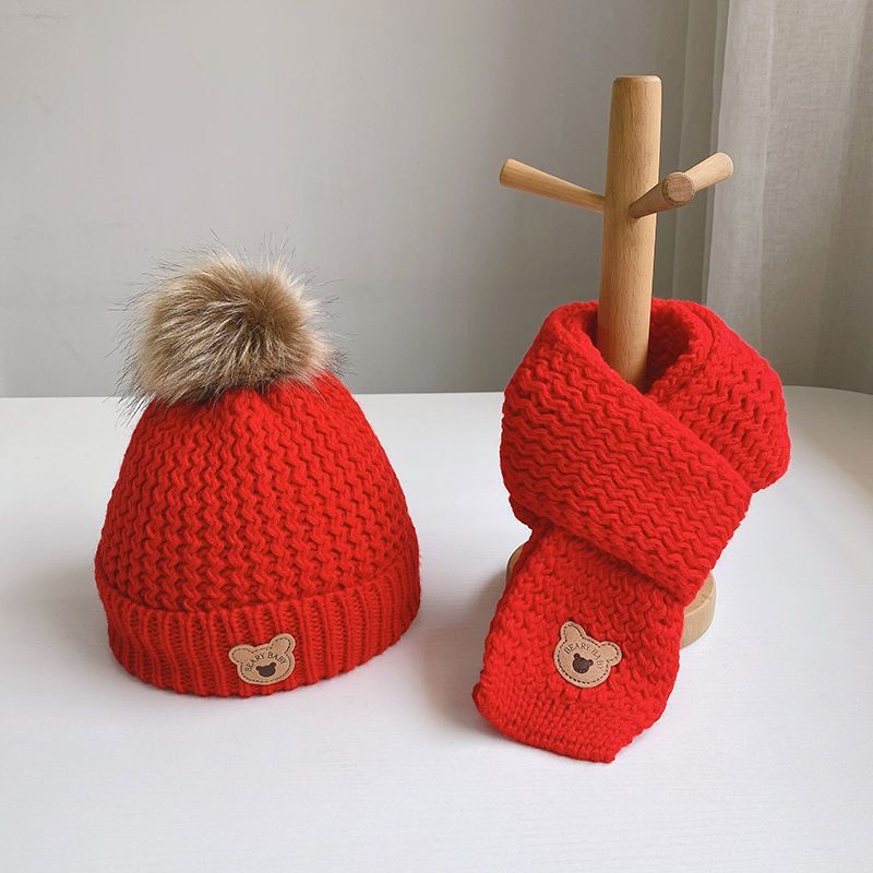 Beary Baby Hat & Scarf
