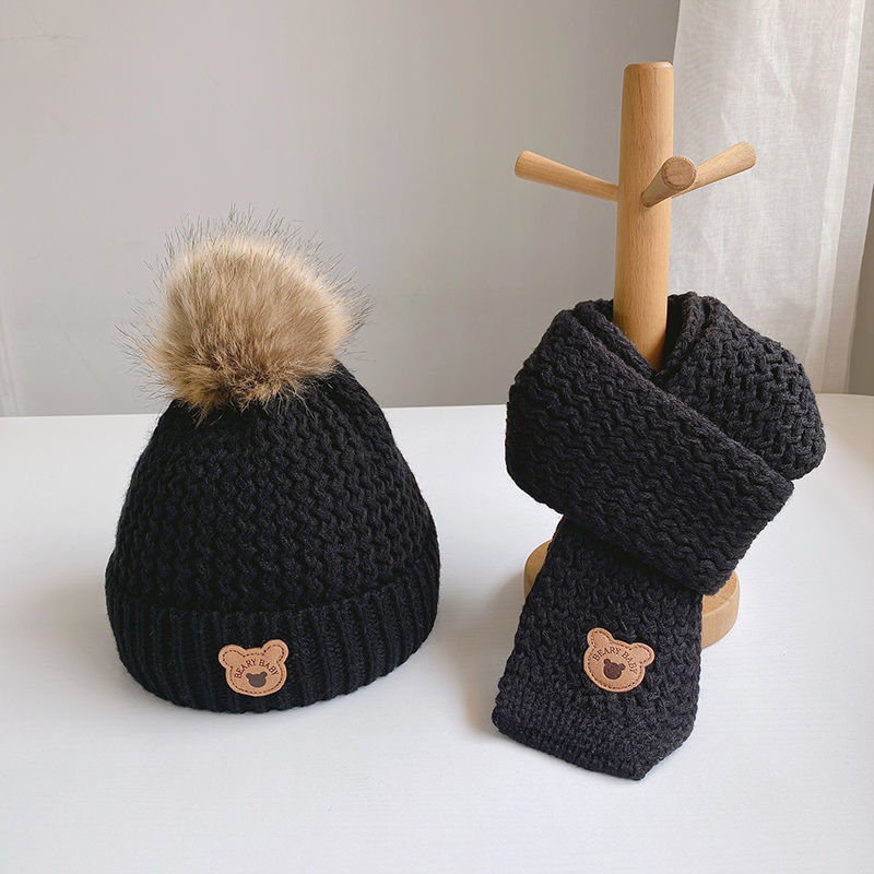 Beary Baby Hat & Scarf