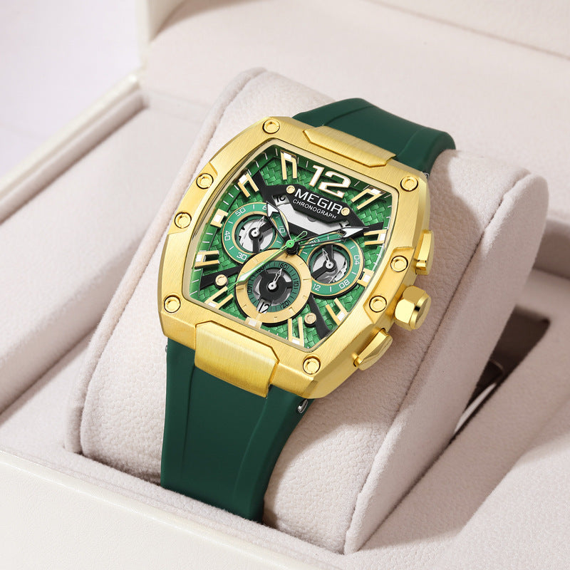 Wine Barrel Megia Multi-function Sports Watch