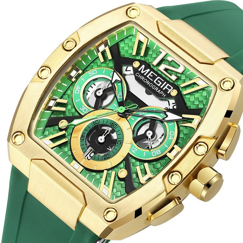 Wine Barrel Megia Multi-function Sports Watch