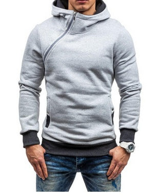 Side Chest Zip Brand Hoodie