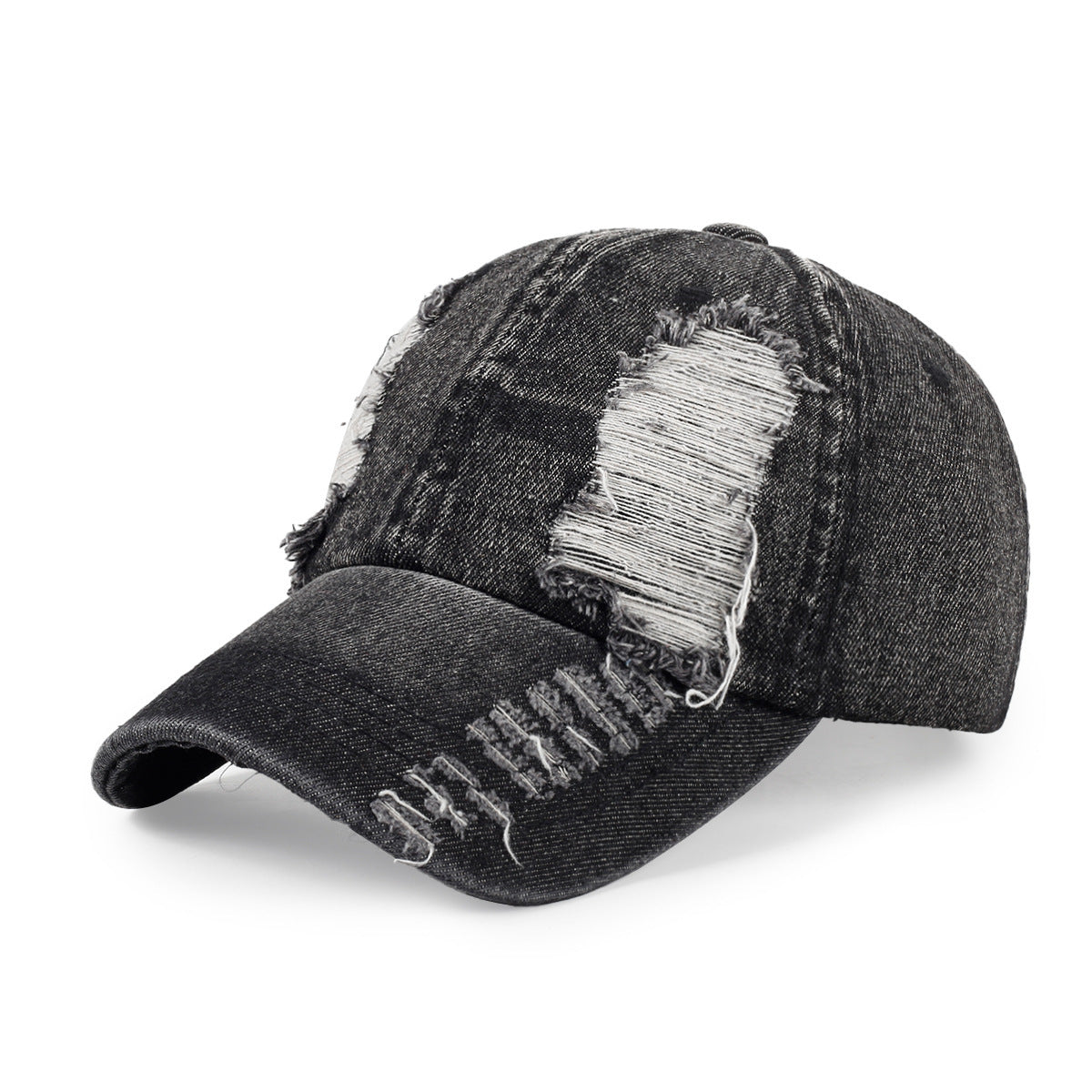 Ripped Denim Cap