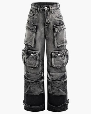 Multi-pocket Oversized Cargo Pants