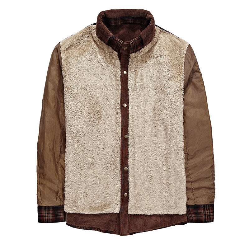 Plaid Military Jacket