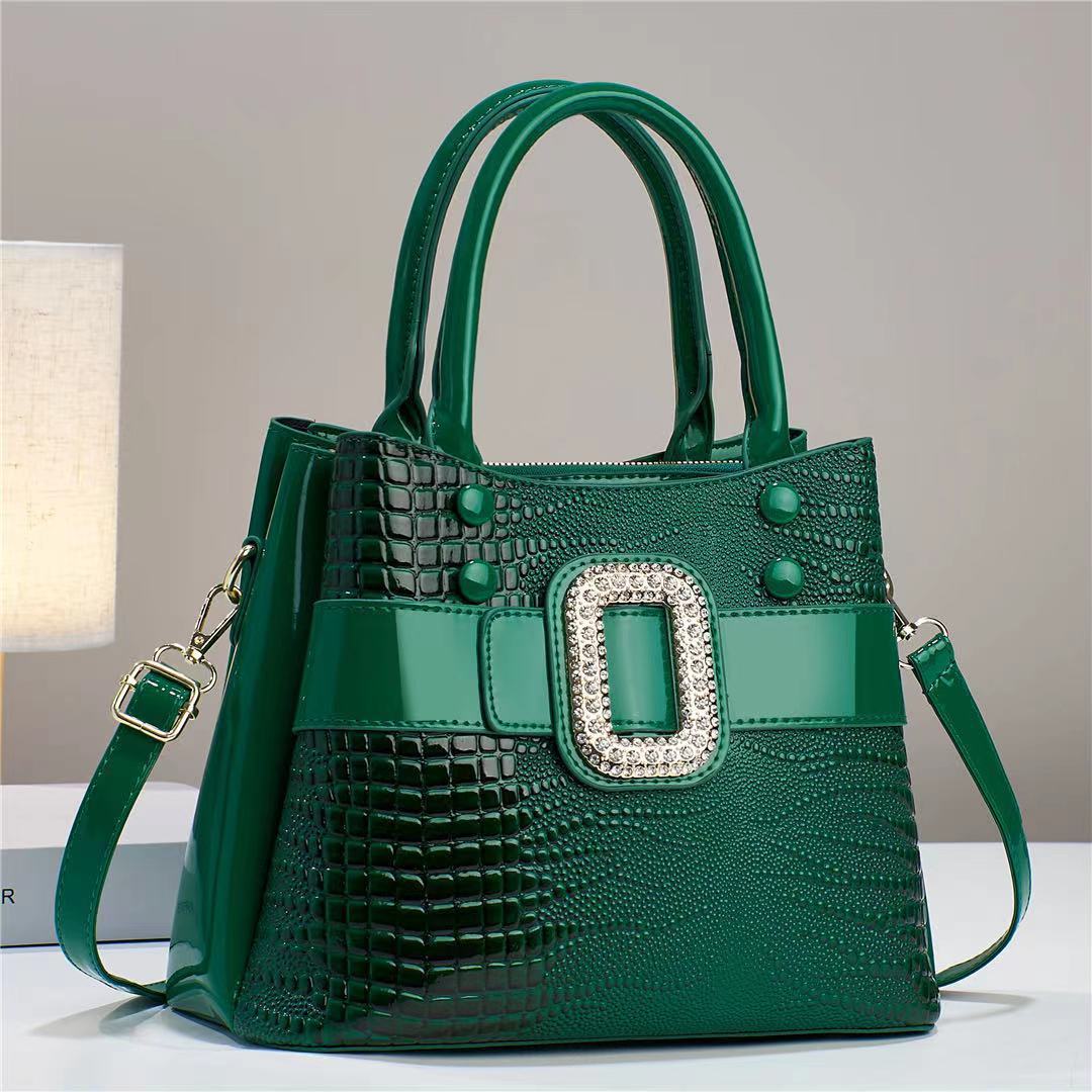 Studded D Elegant Large Handbag