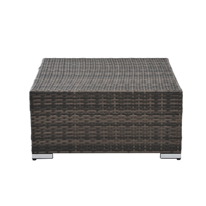 Outdoor Seasonal 4 Set Wicker Furniture With Tempered Glass Table