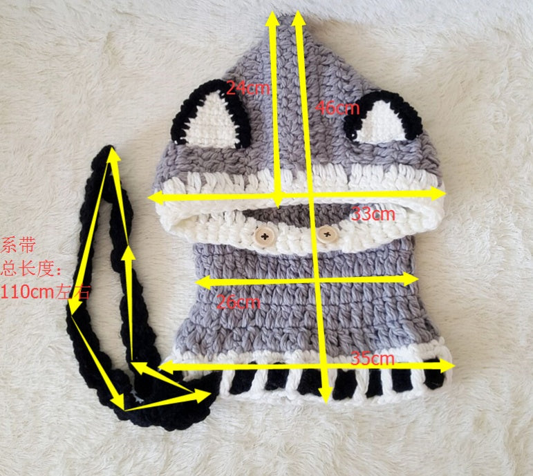 Knitted Earmuffs cape