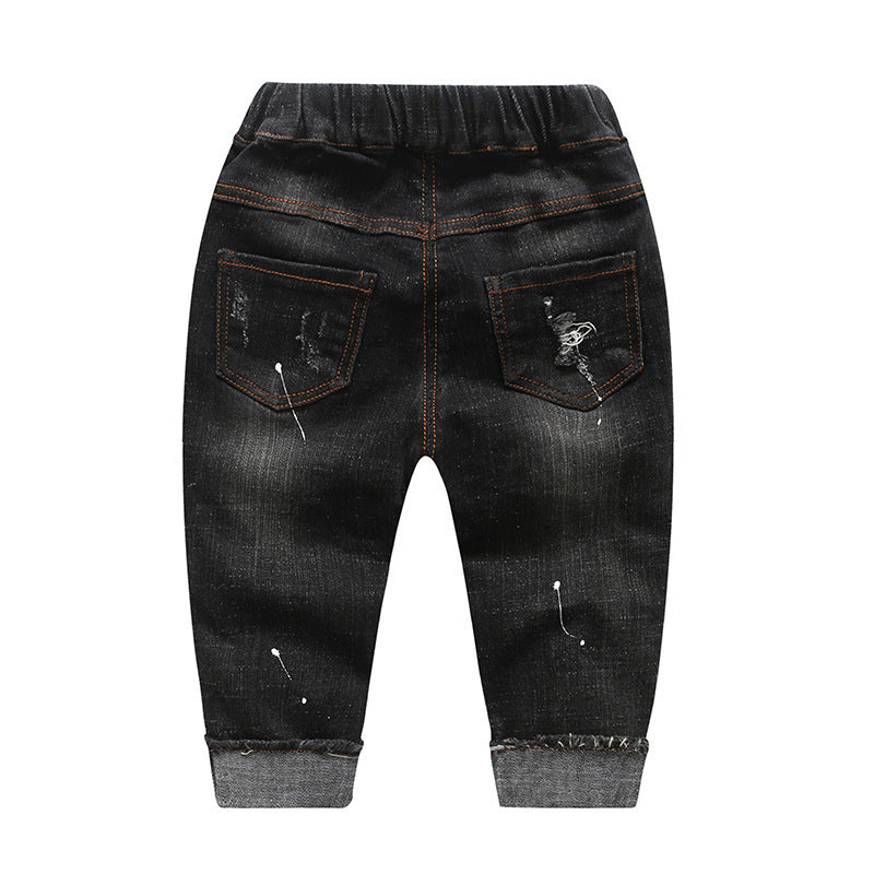 Children's ripped denim