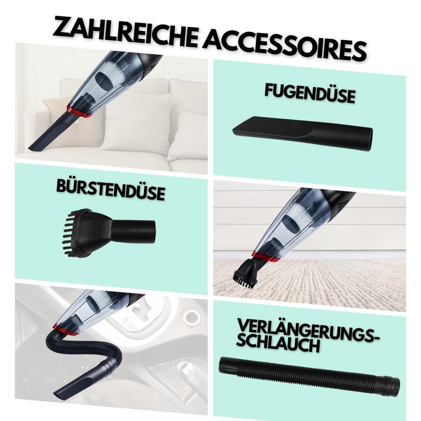 Bagless Wireless Charging Handheld Vacuum Cleaner