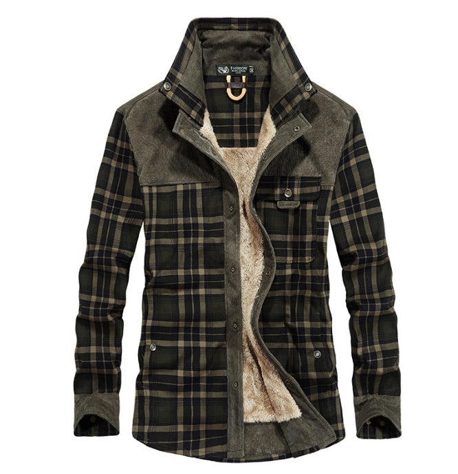Plaid Military Jacket