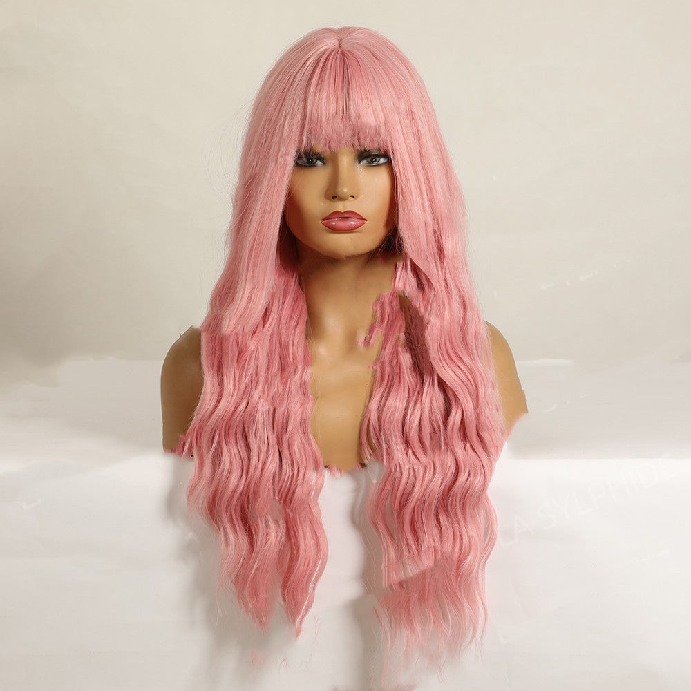 Air Bang, Wavy & Long Curly Chemical Fiber Wig
