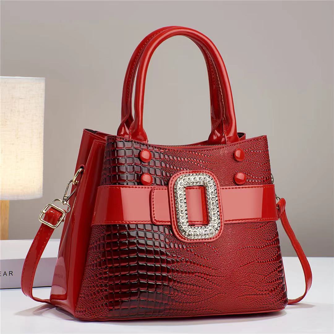 Studded D Elegant Large Handbag