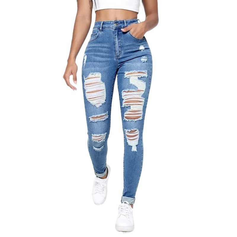 High Waist Slim Fit Skinny Pants