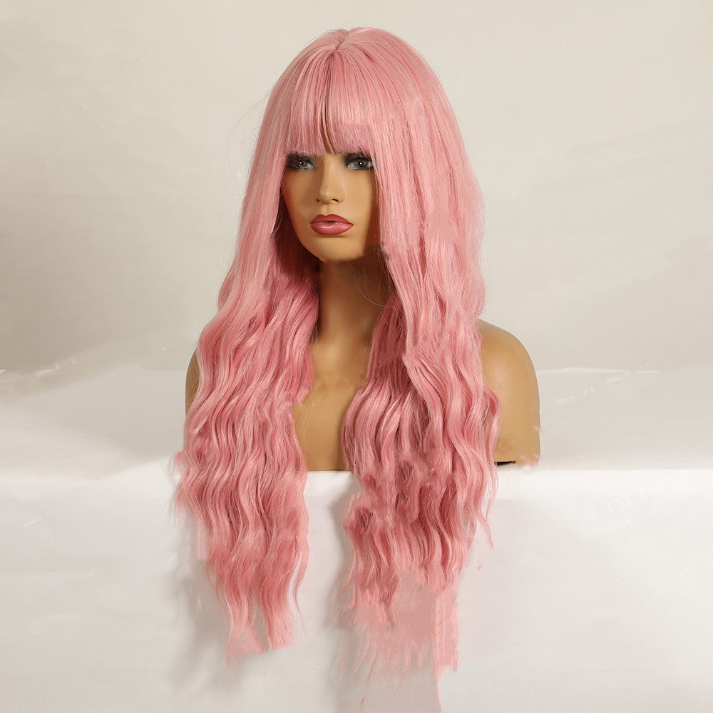 Air Bang, Wavy & Long Curly Chemical Fiber Wig