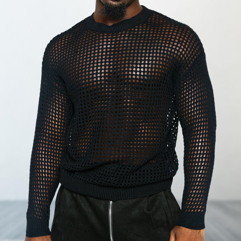 Versatile Thin Round Neck Pullover