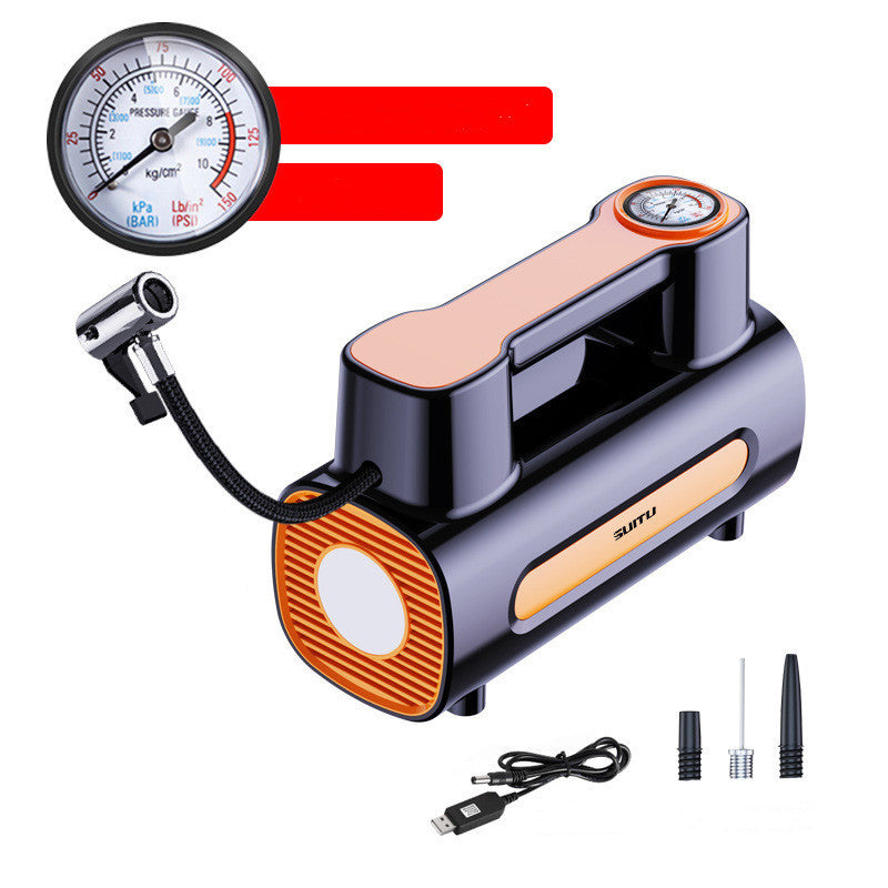 12V DC Portable Tire Inflator Compressor