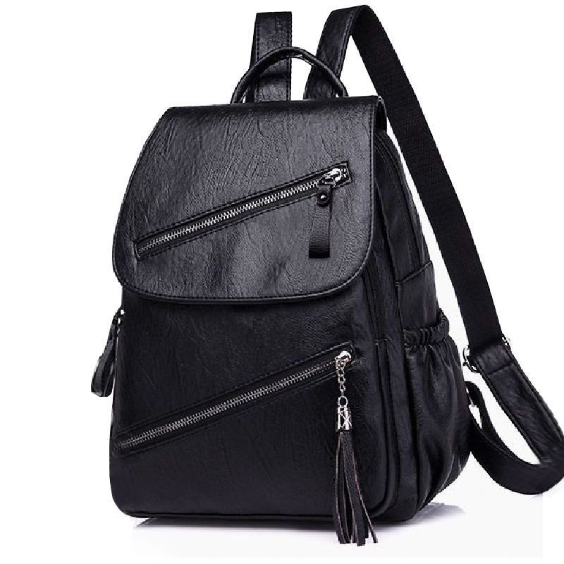 Pu Soft Leather Casual Backpack