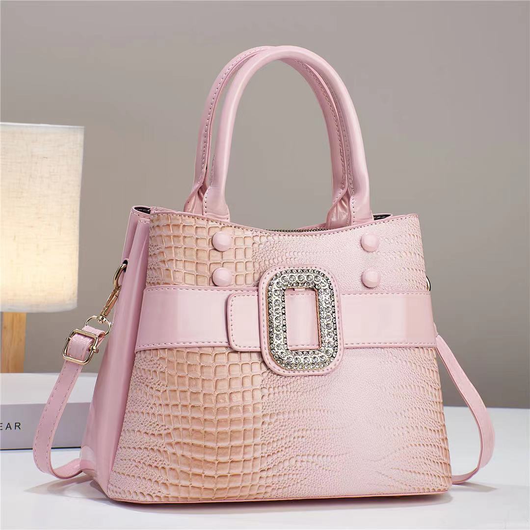 Studded D Elegant Large Handbag