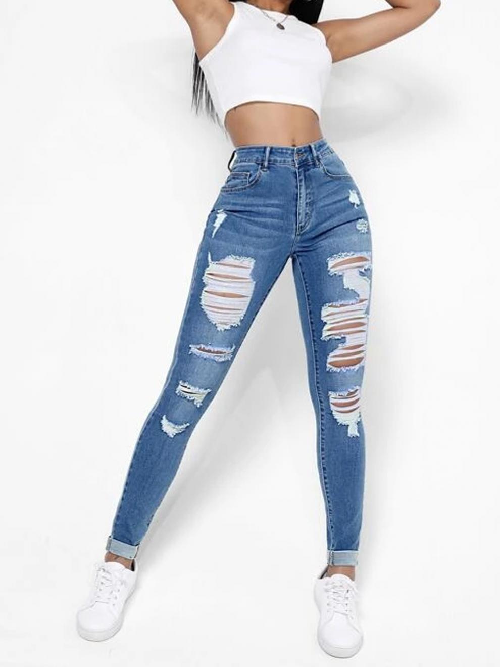 High Waist Slim Fit Skinny Pants