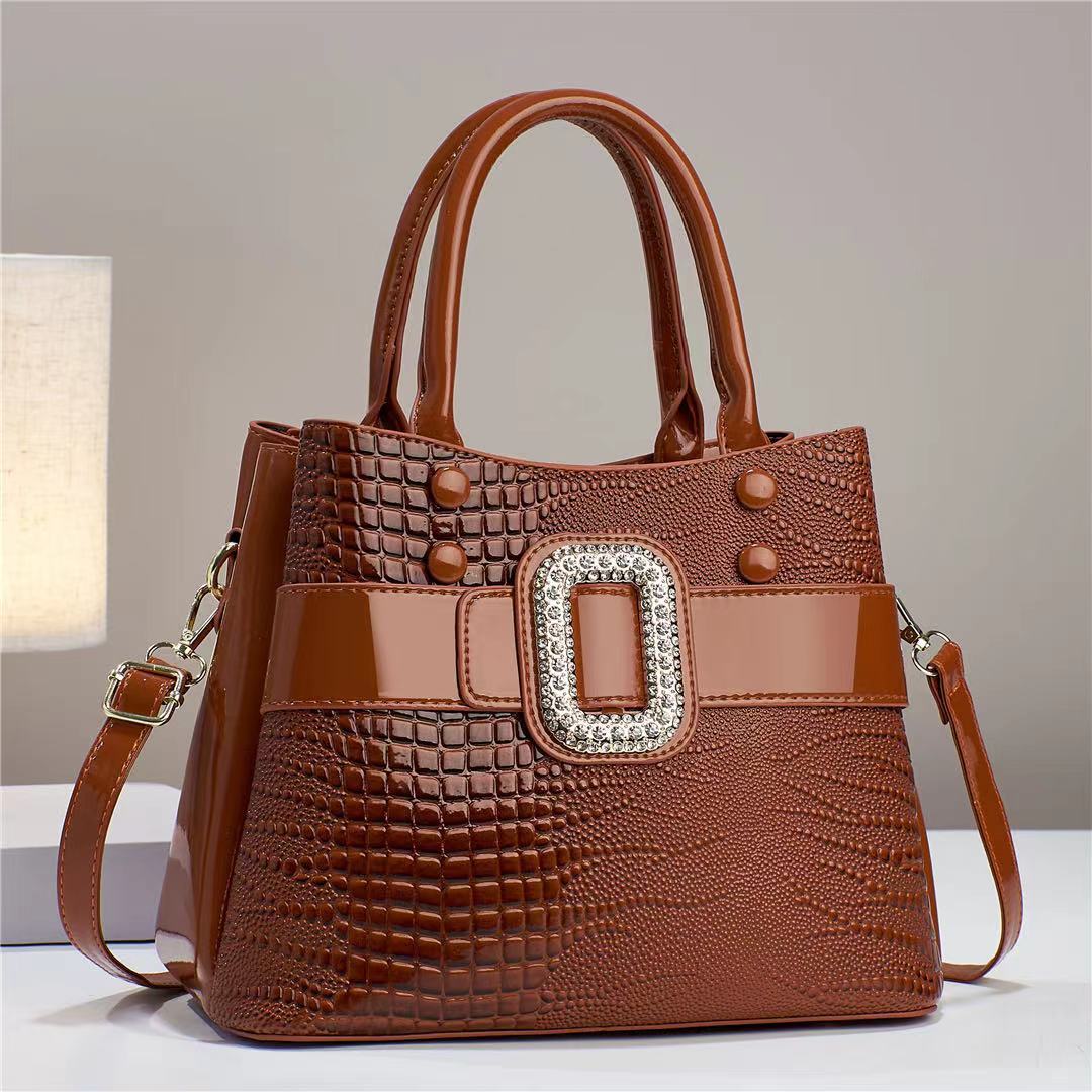 Studded D Elegant Large Handbag