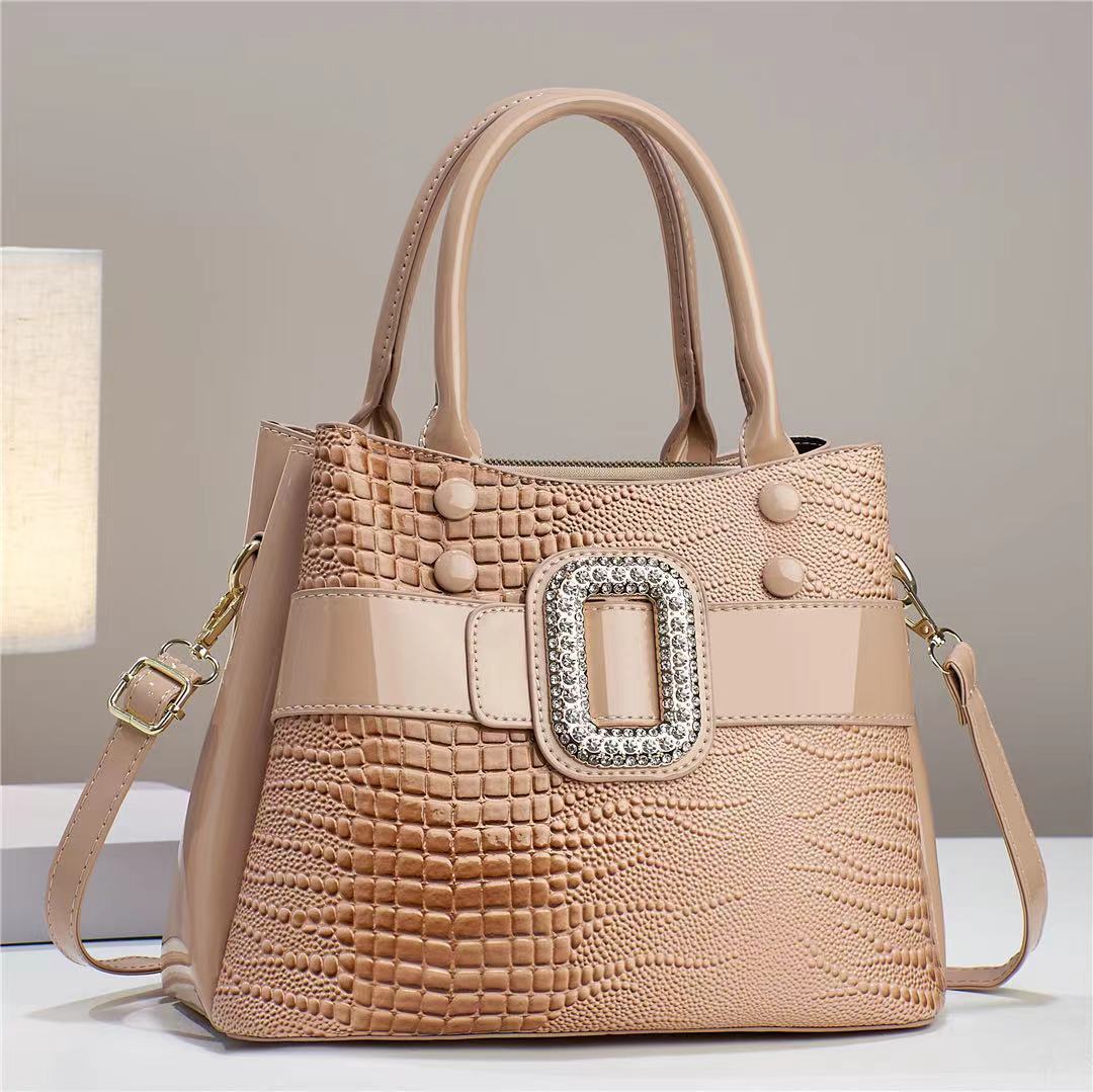 Studded D Elegant Large Handbag
