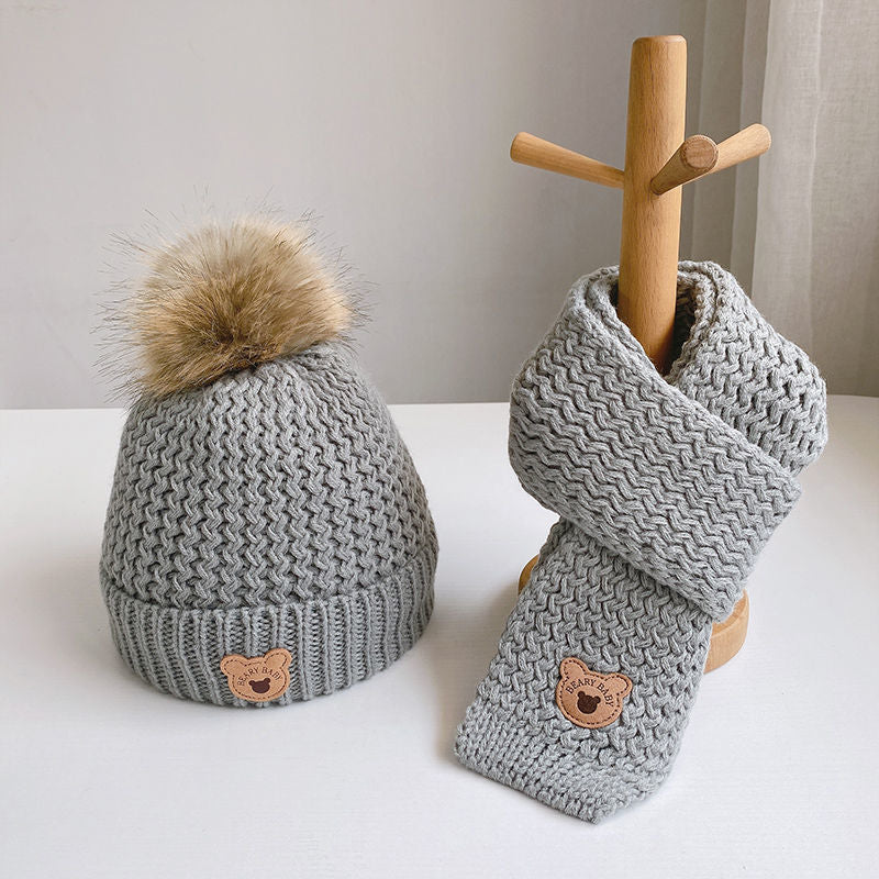 Beary Baby Hat & Scarf