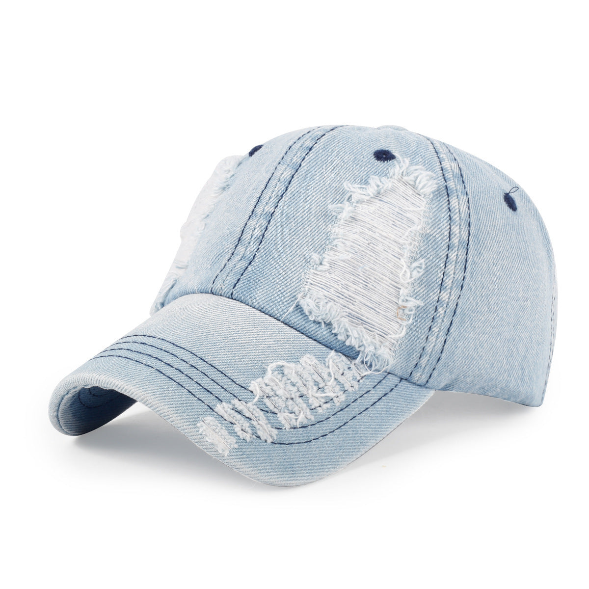 Ripped Denim Cap