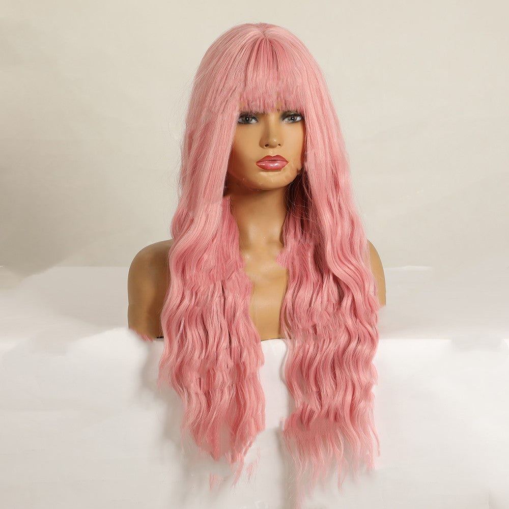 Air Bang, Wavy & Long Curly Chemical Fiber Wig
