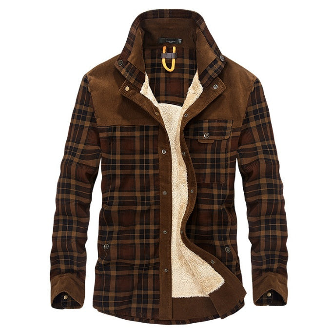 Plaid Military Jacket