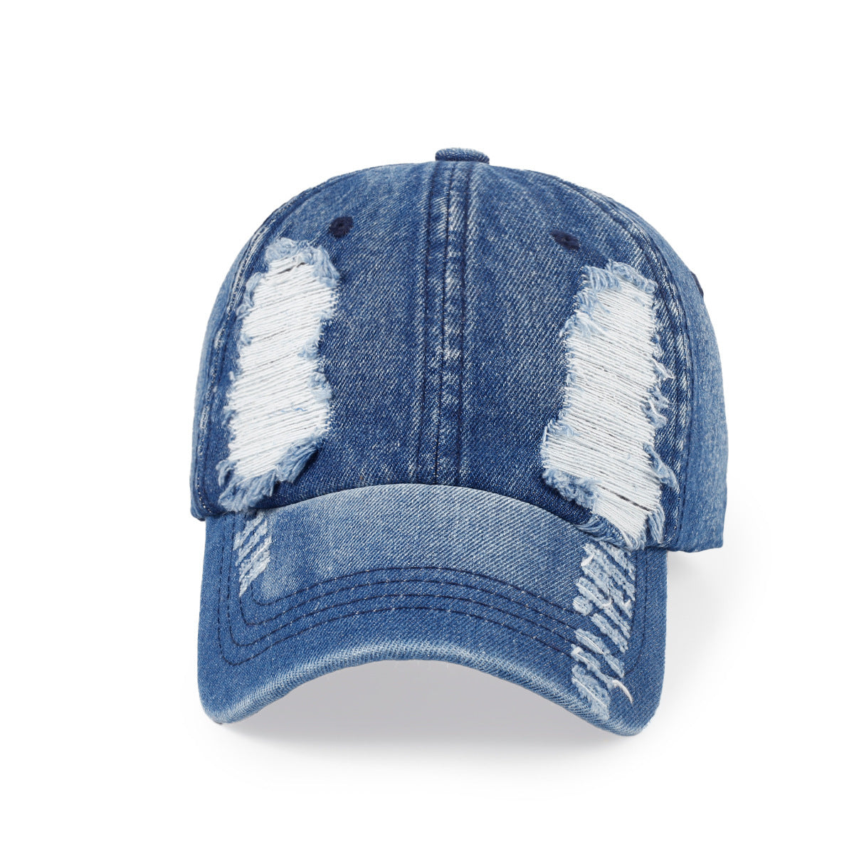Ripped Denim Cap