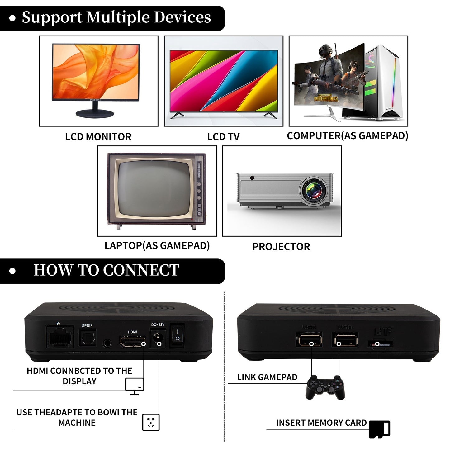 Mini Arcade Game Console To TV