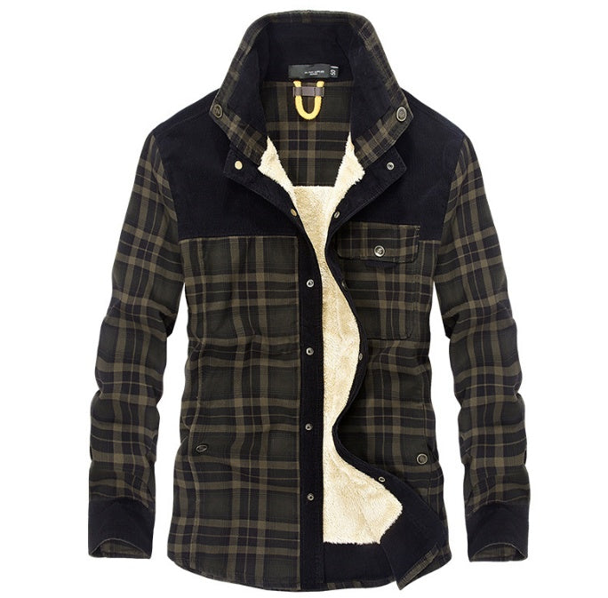 Plaid Military Jacket