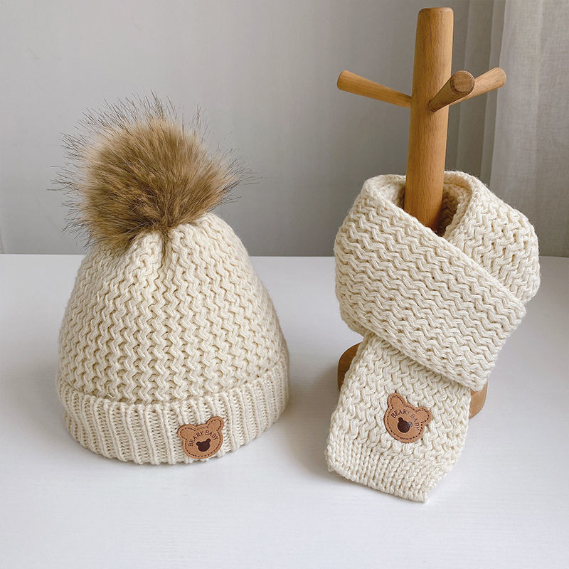 Beary Baby Hat & Scarf