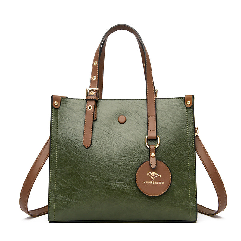 Oil Wax Cowhide Commuter