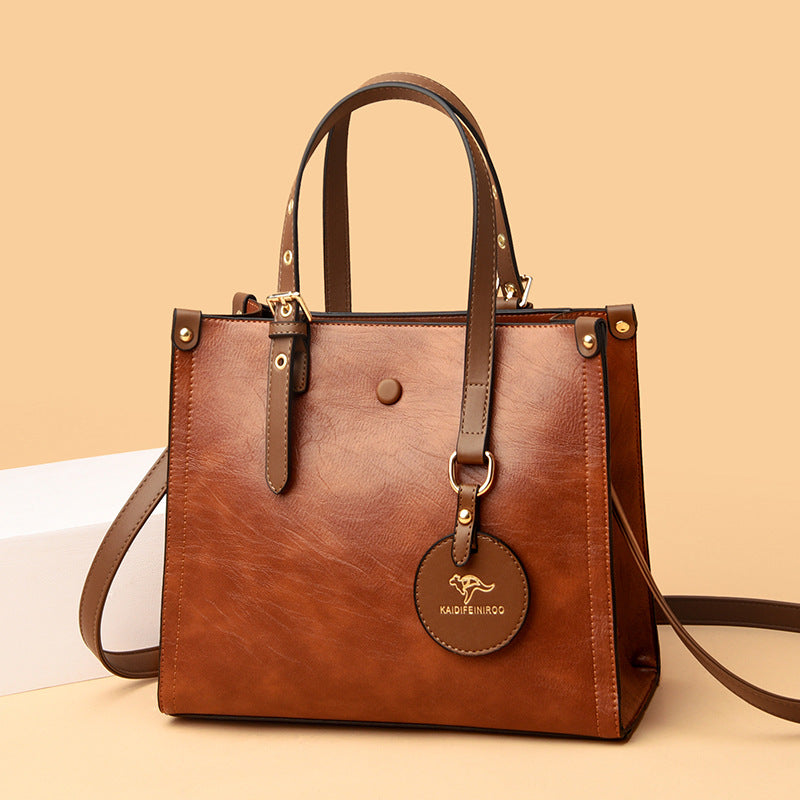 Oil Wax Cowhide Commuter