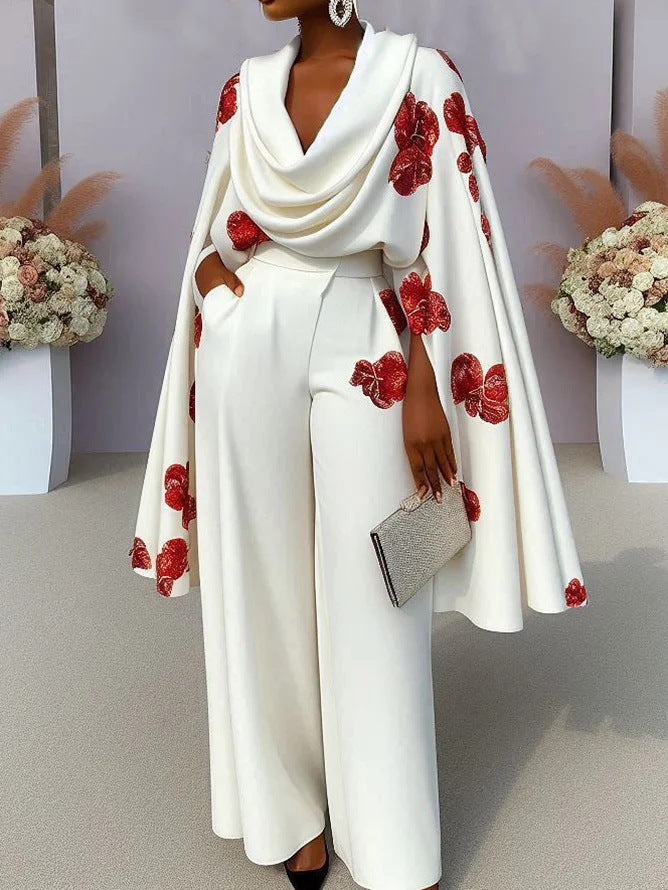 Heap Collar Long Sleeves Two-piece