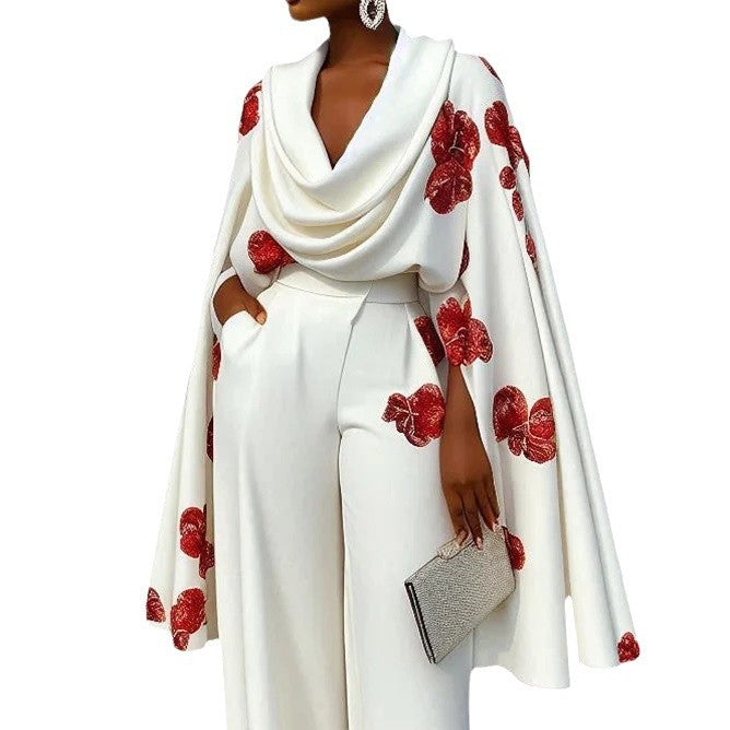 Heap Collar Long Sleeves Two-piece